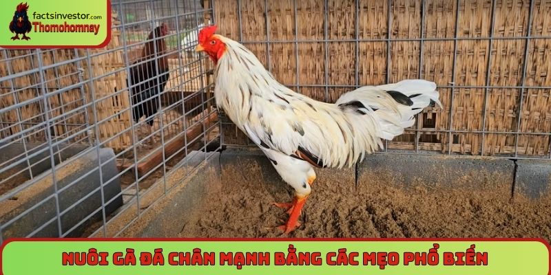 Nuôi gà đá chân mạnh bằng các mẹo phổ biến